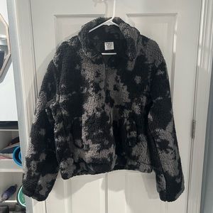 SAGE COLLECTIVE – Jet Setter Two-Tone Faux Shearling Jacket
BLACK / L / L